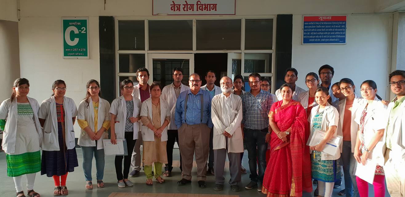 Dr. Arup Chakrabarti with colleagues