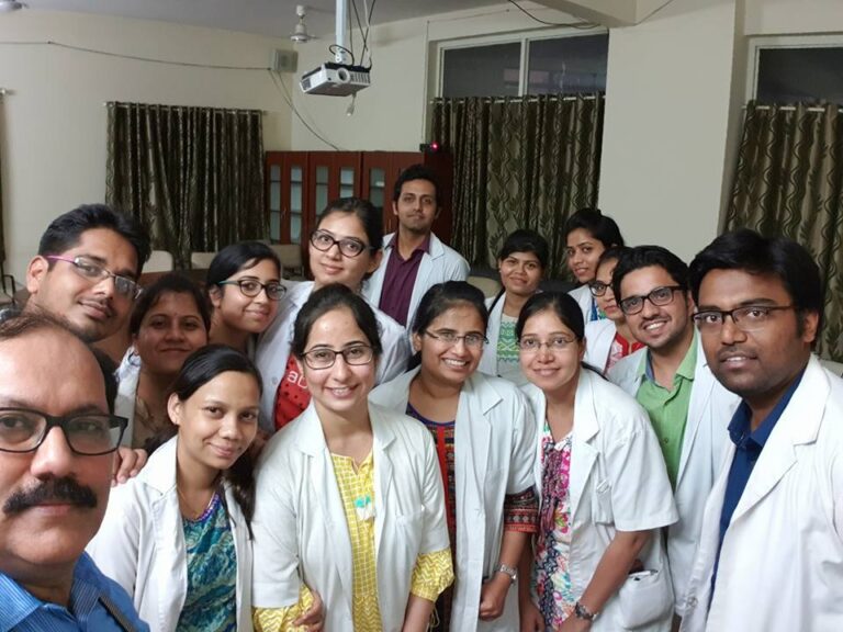 Dr. Arup Chakrabarti with colleagues